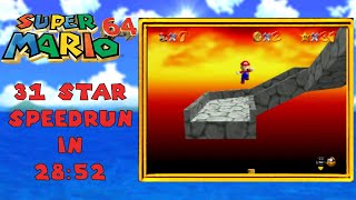 Super Mario 64 31 Star Speedrun in 28:53