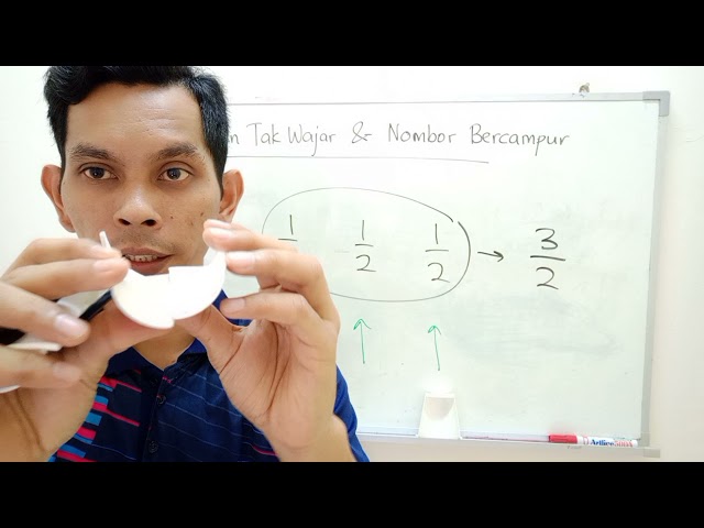 Matematik Tahun 3 : Pecahan Tak Wajar & Nombor Bercampur class=