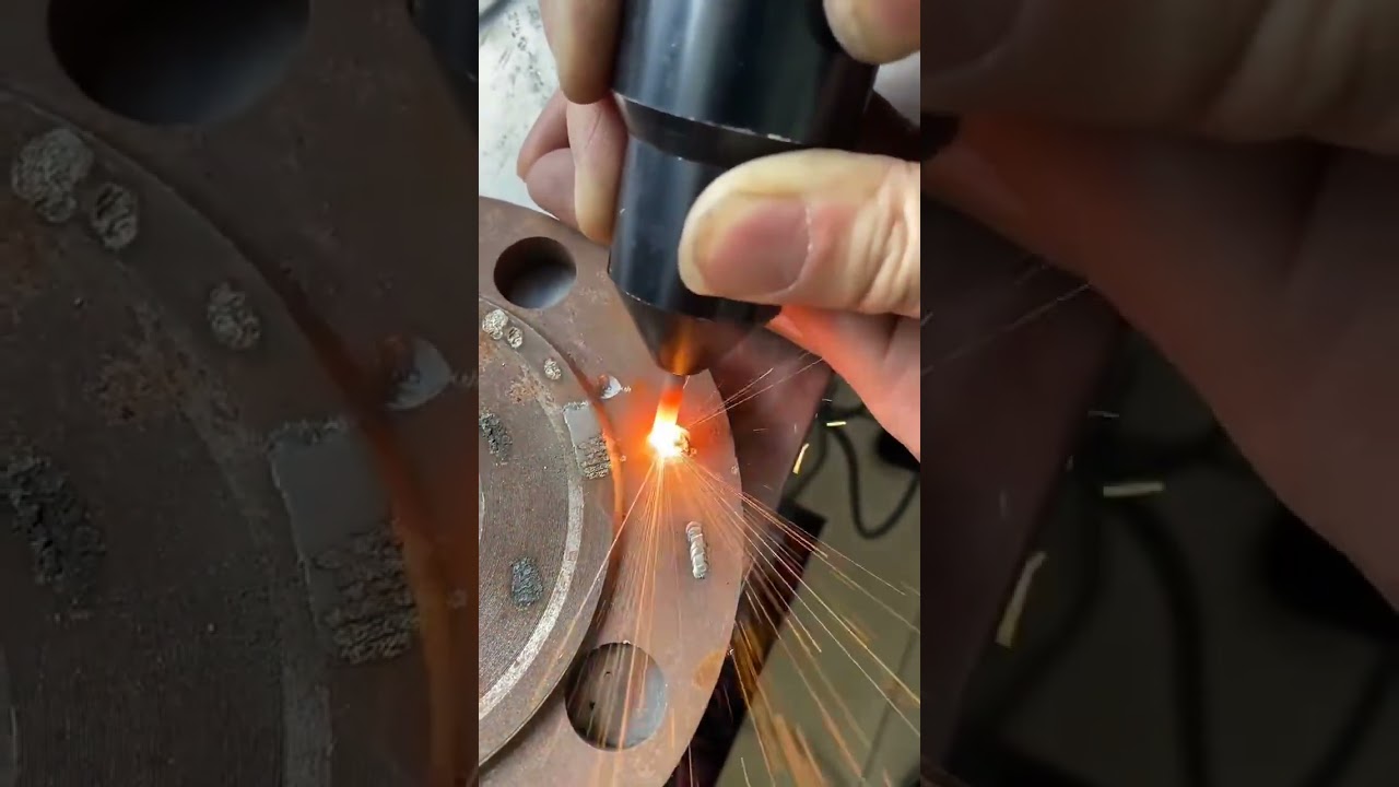 Electric discharge deposition/surfacing machine SZ 08 repair cast iron no annealing 