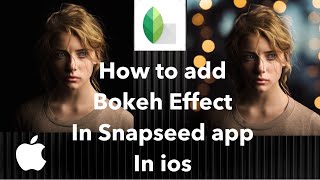 How to add bokeh effect with Snapseed app in ios Tutorial screenshot 4