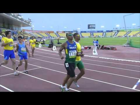 Men's 100m T11 | Round 1 H3 |  2015 IPC Athletics World Championships Doha