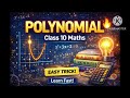 POLYNOMIAL CLASS-10