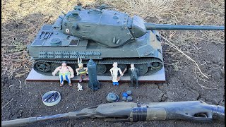 Танк AMX M4 54  и ФАБ 1000 из пластилина самая страшная боеукладка