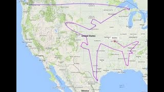 Boeing Dreamliner нарисовал свой огромный силуэт в небе