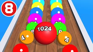 2048 Colors Ball Run 💸🎱❤️ All Levels Gameplay Walkthrough Android, iOS (Episode 08)