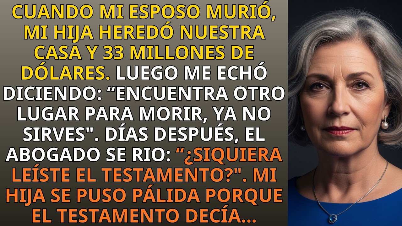 Mi Hija Heredó $33 Millones Y Me Echó De Casa — 3 Días Después, Vino A Suplicar