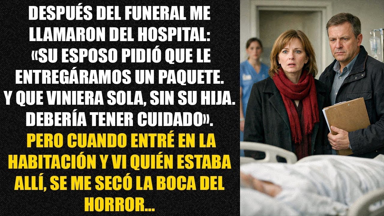 Después del funeral me llamaron del hospital: «Su esposo pidió que le entregáramos un paquete...