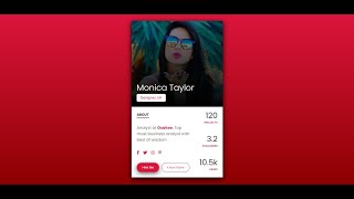 How To Make Simple Profile Card Using HTML and CSS
