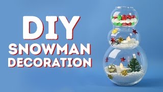 How to make an easy DIY snowman decoration l 5-MINUTE CRAFTS