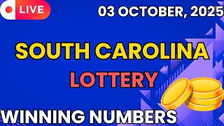 South Carolina Midday Lottery Results For - 03 Oct, 2025 - Pick 3 - Pick 4 - Cash 5 - Powerball