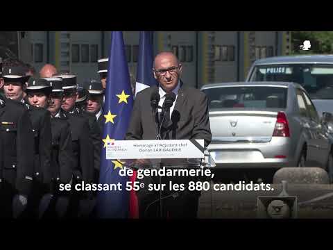 Tribute ceremony for Chief Warrant Officer Dorian Larigaudrie (45)