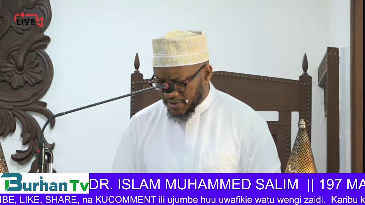 #LIVE: KHUTBA YA IJUMAA  || DR. ISLAM MUHAMMED SALIM  || 197 MASJID AZHAR |  10/RAMADHAN/1447|
