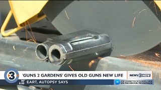 'Guns 2 Gardens': Madison man turns unwanted guns into gardening tools