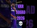 Knight Riders ka deadly squad 😱 IPL 2026 me dhamaka!