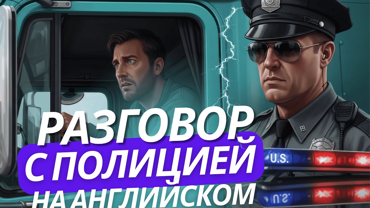 Английский для Трак Драйвера: Симулятор разговора с ПОЛИЦИЕЙ и Диспетчером (Тренажер) 