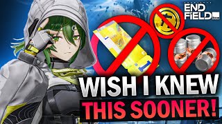 I Wish I'd Known Sooner... 7 MISTAKES EVERY BEGINNER MUST AVOID in Arknights Endfield