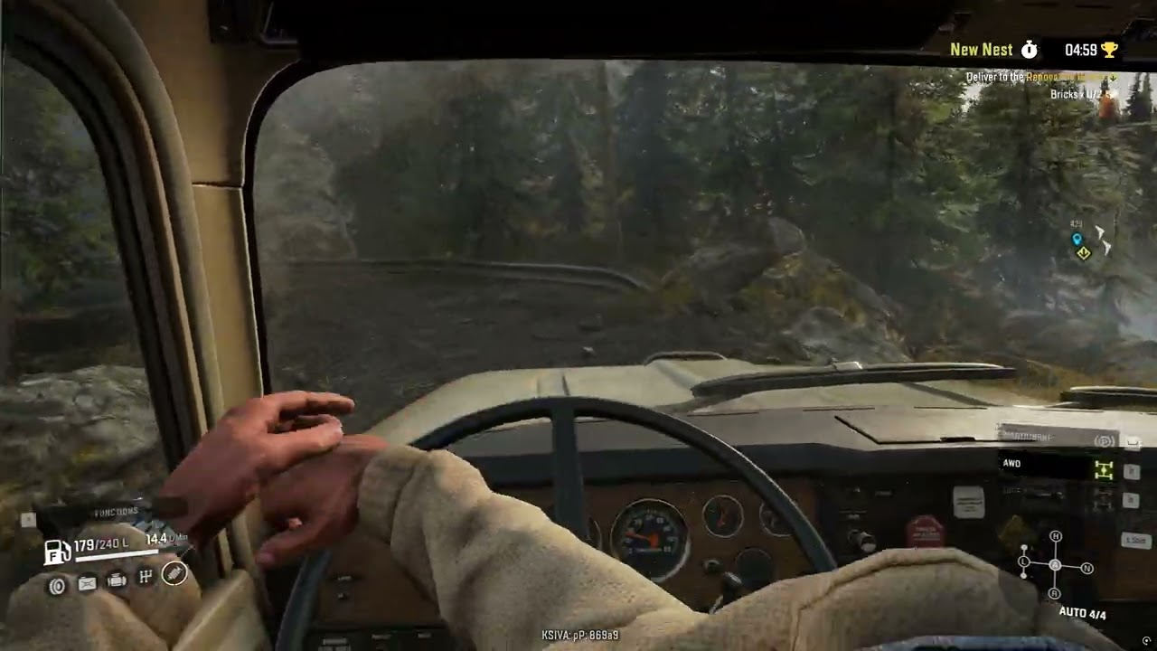 SnowRunner Noob Driver - Michigan - New Nest, Cockpit View Driving is Very Challenging