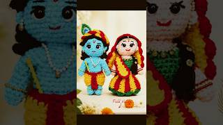 Crochet radha krishna doll /Crochet toys #crochetforbeginners #crochet #crochetpatterns #amigurumi