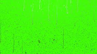 Green screen tetesan air hujan di kaca