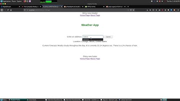 Weather app built using Node.js and Handlebars.js