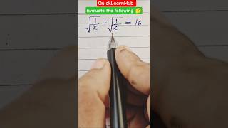 Evaluate the following .#simplification #trending #mathematics #shortvideo #shorts #viralvideo