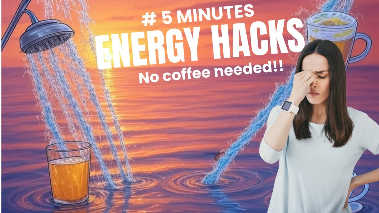 5 MINUTES ENERGY HACKS  No Coffee Needed !