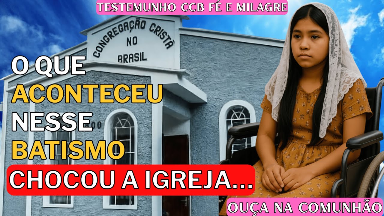 TESTEMUNHO CCB REAL | MILAGRE EM CULTO DE BATISMO! A Menina da Cadeira de Rodas que…