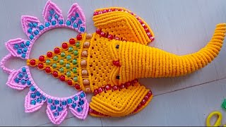 Tamil-Macrame New Design Ganesha Making |Ganesha Homemade DIY Homedecor |Macrame Vinayagar Making 2