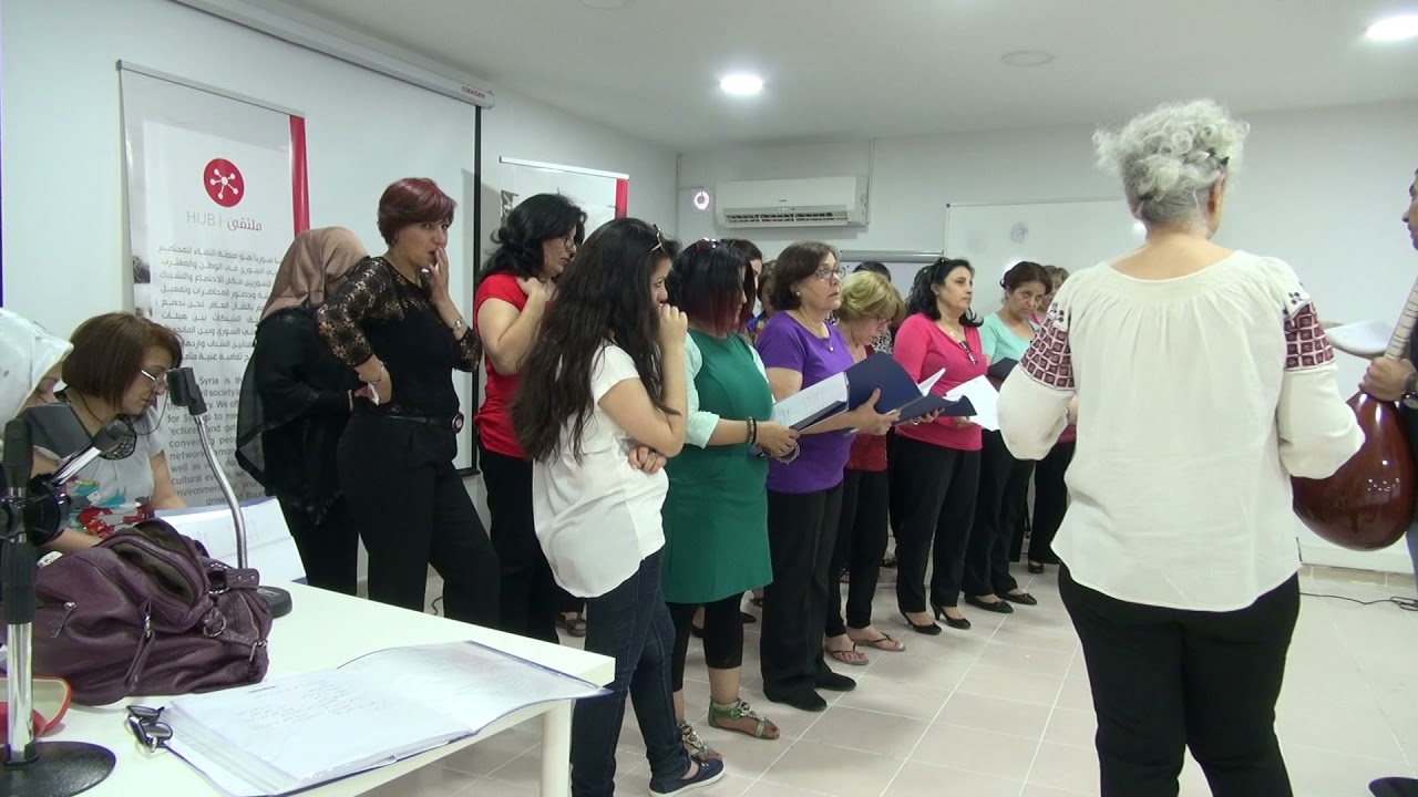 حفلة كورال حنين في بيتنا سوريا 2015