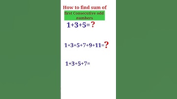 Adding Consecutive Odd Numbers🔥Math Trick Problem | Algebra #mathhack #shorts #maths #math