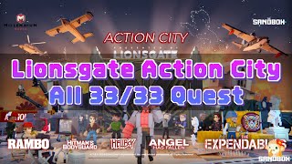 [The Sandbox] Lionsgate Action City ∥ 33/33 All Quest 🏆