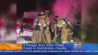 3 Hurt After Plane Crashes In Hunterdon County
