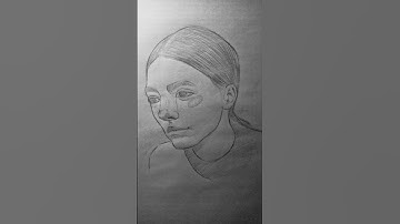 Draw girl face with Loomis Method #drawingtutorial #shorts