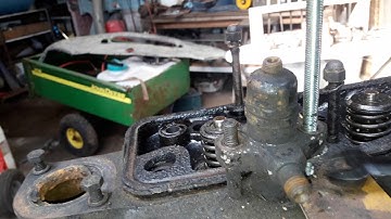 David Brown 990. Removing the injectors.