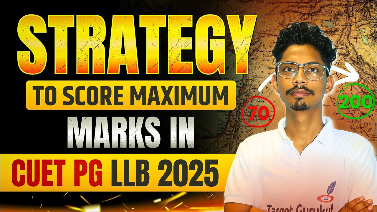 CUET PG LLB 2025 | Master Strategy | CUET BHU, DU LLB 2025 preparation ...