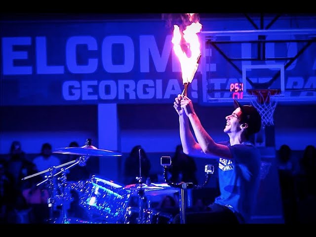 Fire Drumming Halftime Show! - Drum Cover Mashup class=