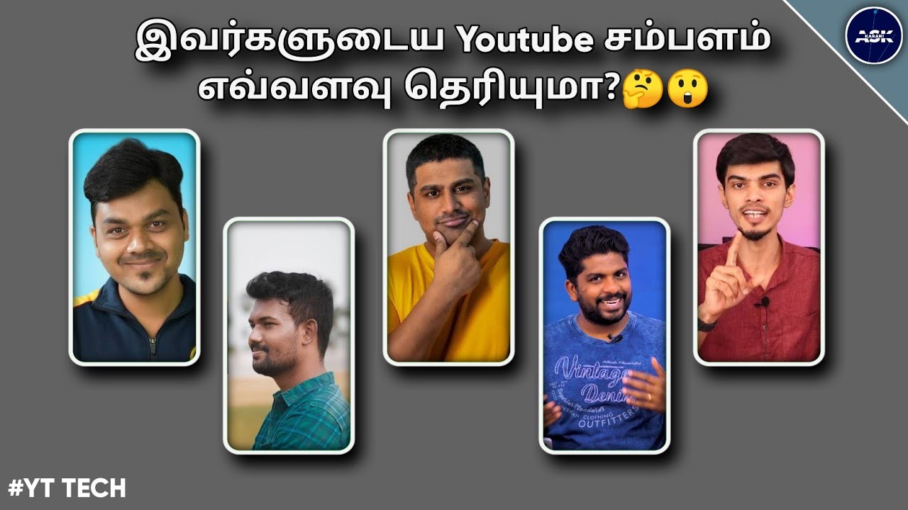 Tamil Youtubers income per month and year | Tamil Tech | Tech Boss |C4etechtamil | Loud oil tech|..