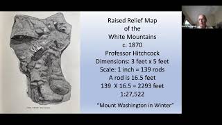 Raised Relief Three Dimensional Maps of the White Mountains