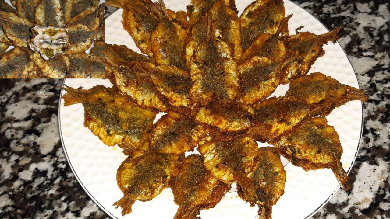 سردين مقلي بتتبيلة رائعة كيجي بنين بزاف 👌