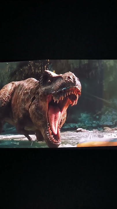 EPIC T-REX ROAR from Jurassic World Rebirth #tyrannosaurusrex #jurassicworldrebirth #jurassicworld