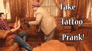 FAKE TATTOO PRANK ON MY DAD BACKFIRES