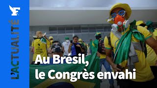 Au Brésil, des partisans de Bolsonaro envahissent le Congrès
