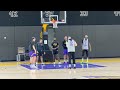 Lebron, Luka Doncic & the Lakers todays post practice ahead of tomorrows game 2 vs Rockets in CRYPTO