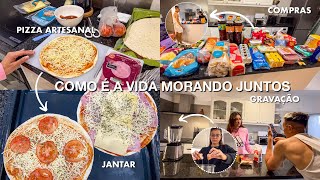 VLOG | DIA A DIA DE UM CASAL MORANDO NA EUROPA *compra de mercado, jantar e organização* 🇵🇹🇧🇷