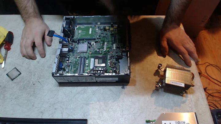 HP Compaq elite ultra slim desktop teardown