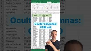 Atajo Para Ocultar Filas Y Columnas En Excel