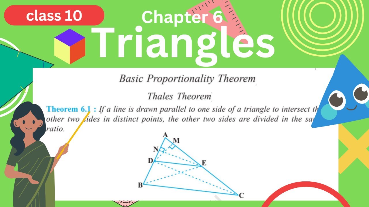 Triangles l Class 10 Maths | theorem 6.1 BPT basic proportionality ...