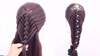 Latest hairstyle for long hair | Beautiful advance hairstyle design for women | Party wear hairstyle