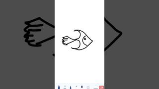 Easy draw fish drawing|easy drawing ideas for beginners#drawing #fish #shorts