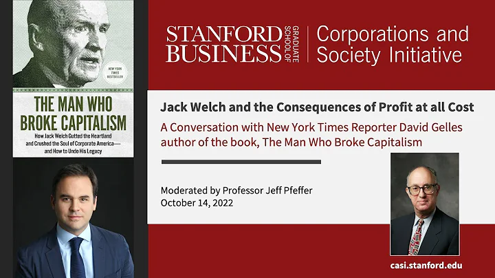 Jack Welch: The Man Who Broke Capitalism  with NYT...